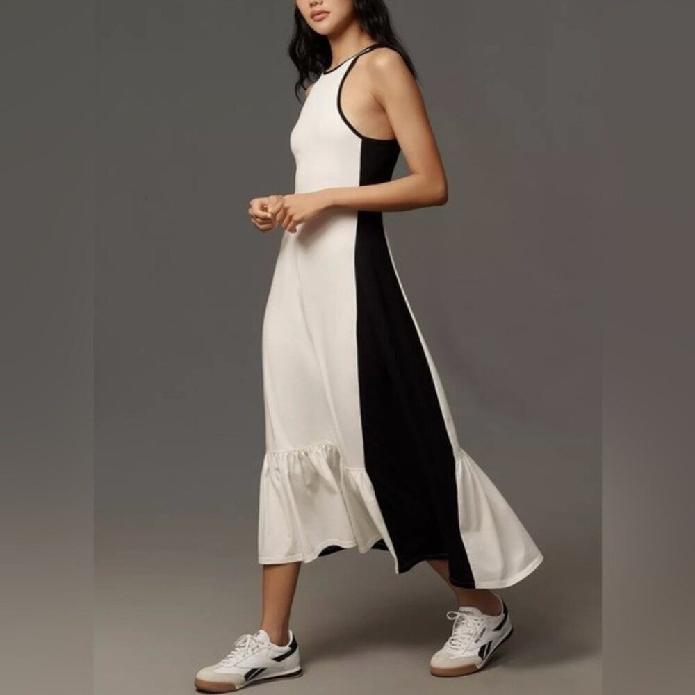 NWT Size S - Anthropologie Cotton Racer Midi Dress (NWT US$ 110) - Picture 2 of 14